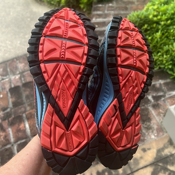 Saucony Excursion TR 9 blue & orange sneakers Sz 9 - Picture 8 of 8